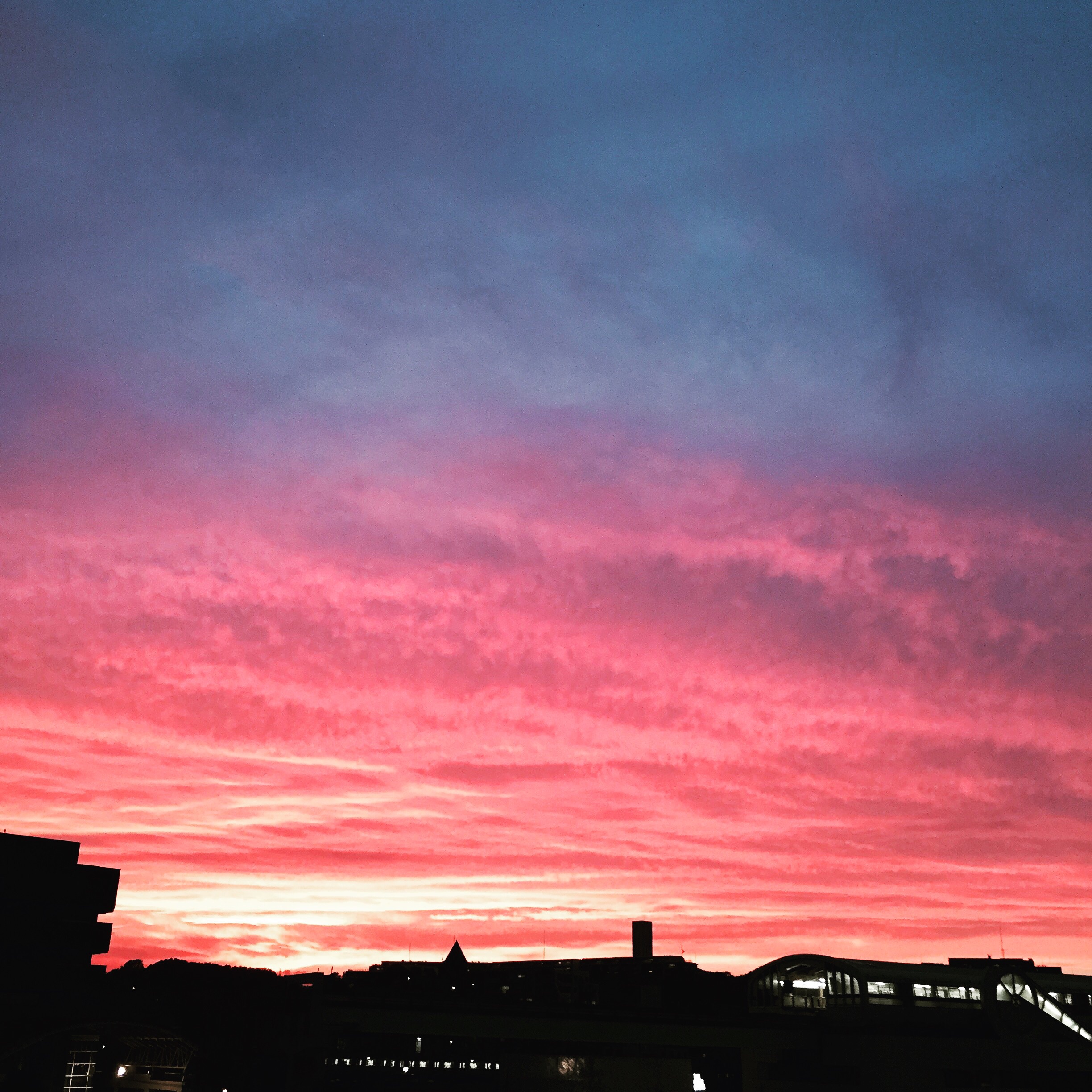 多摩センター夕日夕陽