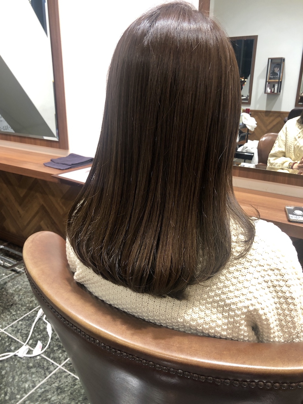 多摩センター美容室ベージュヘアカラー